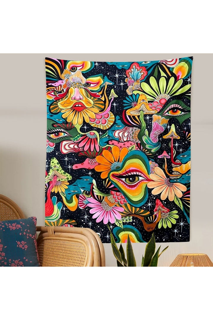 in Wonderland Psychedelic Tapestry | Bowlift