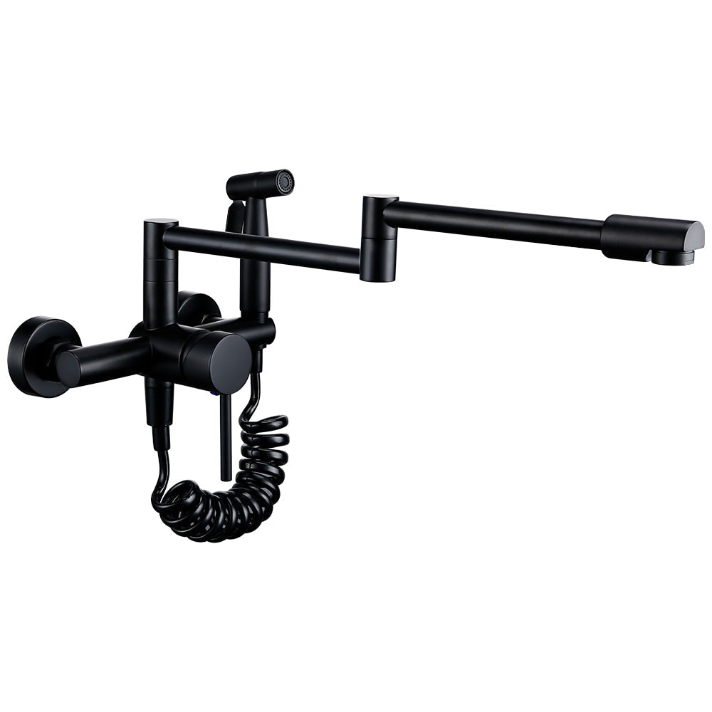 BowLift | Flexible Kitchen Tap with Pull-Out Spray – Stainless Steel Design
