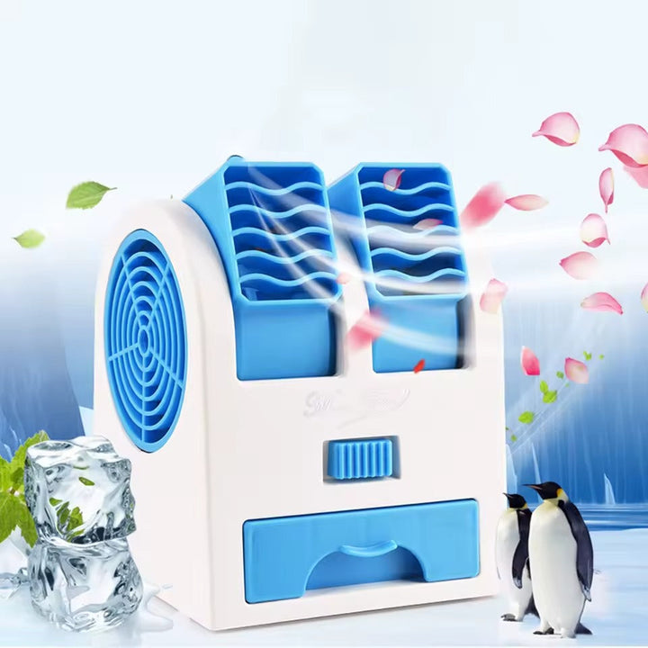 BowLift | Dual-Outlet Turbo Cooling Desk Humidifier Fan