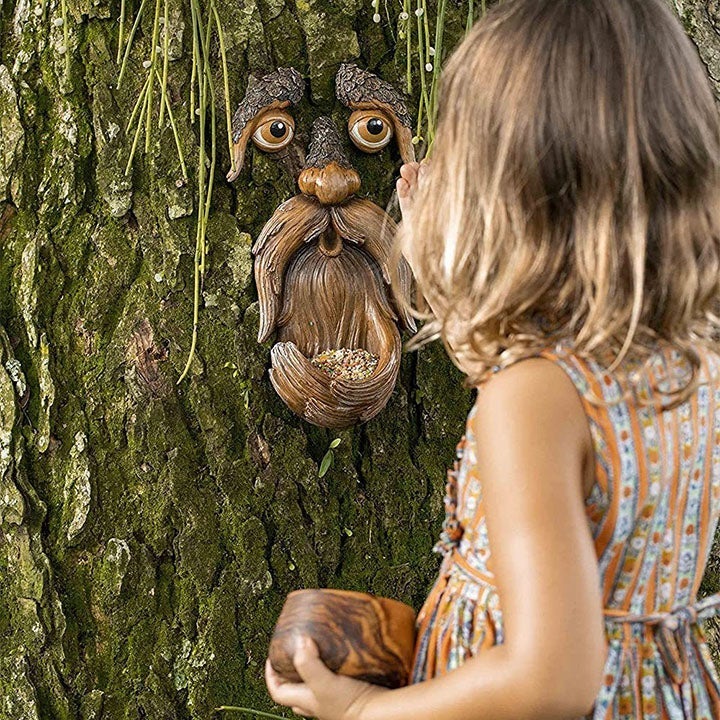 BowLift | Eyes of Nature: Tree Face Bird Feeder Station