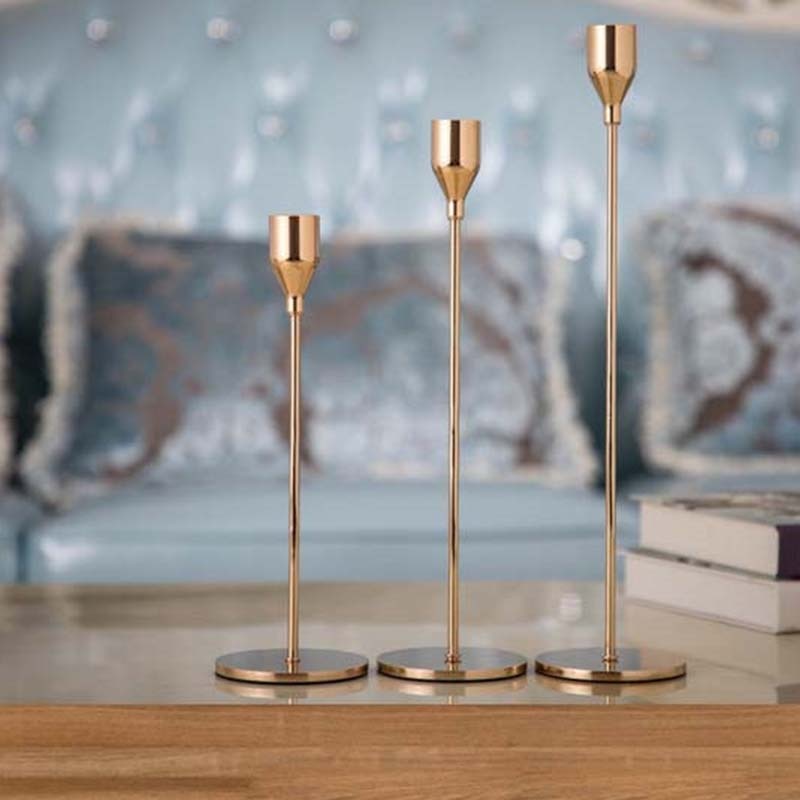 BowLift | 3-piece set metal candle holder