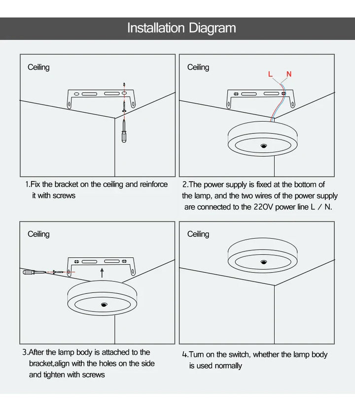 BowLift | Motion Sensor LED Ceiling Lights – Smart Lighting for Your Home