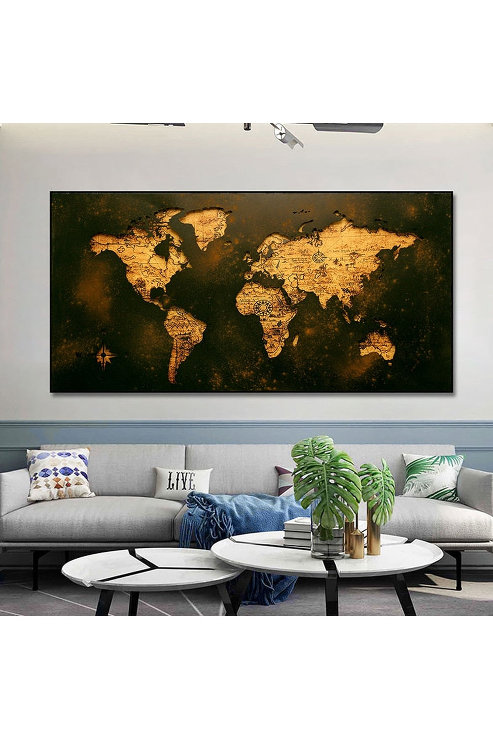 Akademia World Map Canvas | Bowlift
