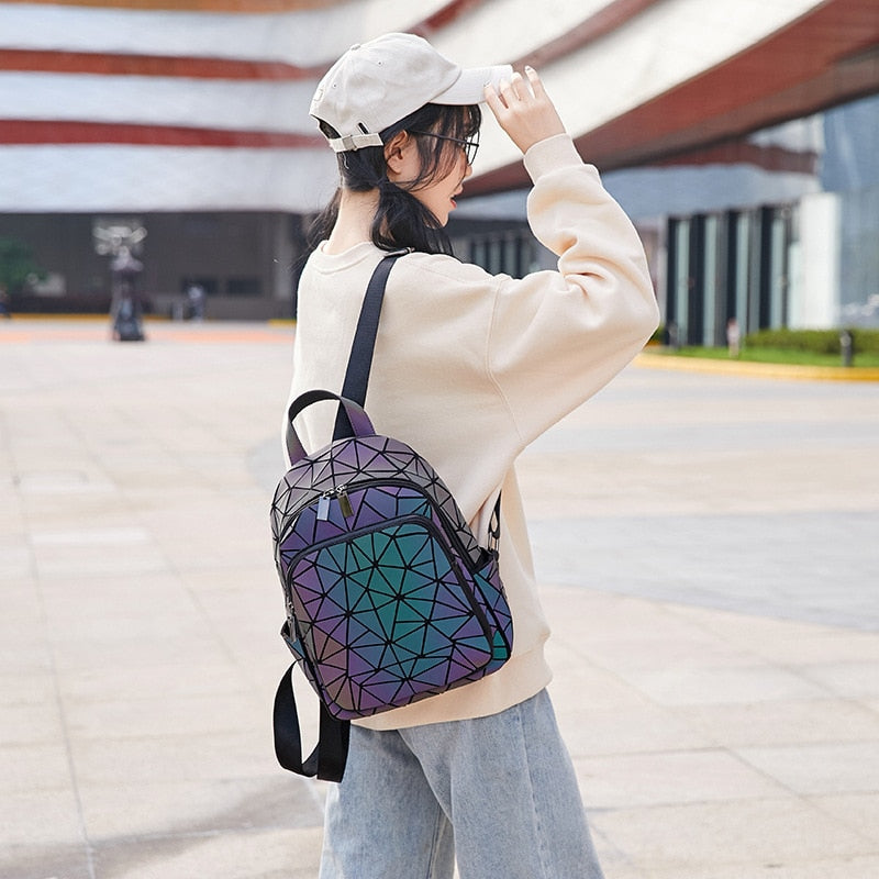 BowLift | Rainbow Rise Luminous Holographic Backpack