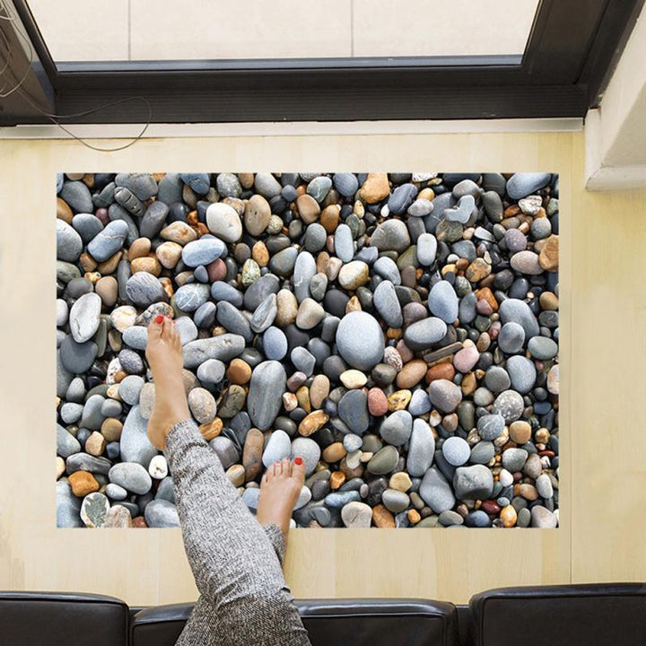 BowLift | 3D Stone Surface Bathroom Floor Stickers