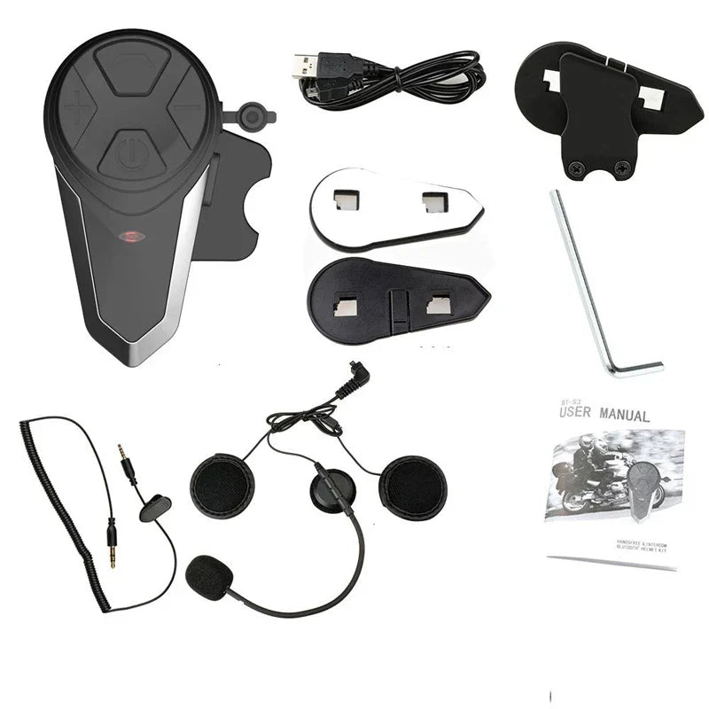 BowLift | Motorcycle Helmet Bluetooth Intercom with FM & 1000m Range – RoadLink S3
