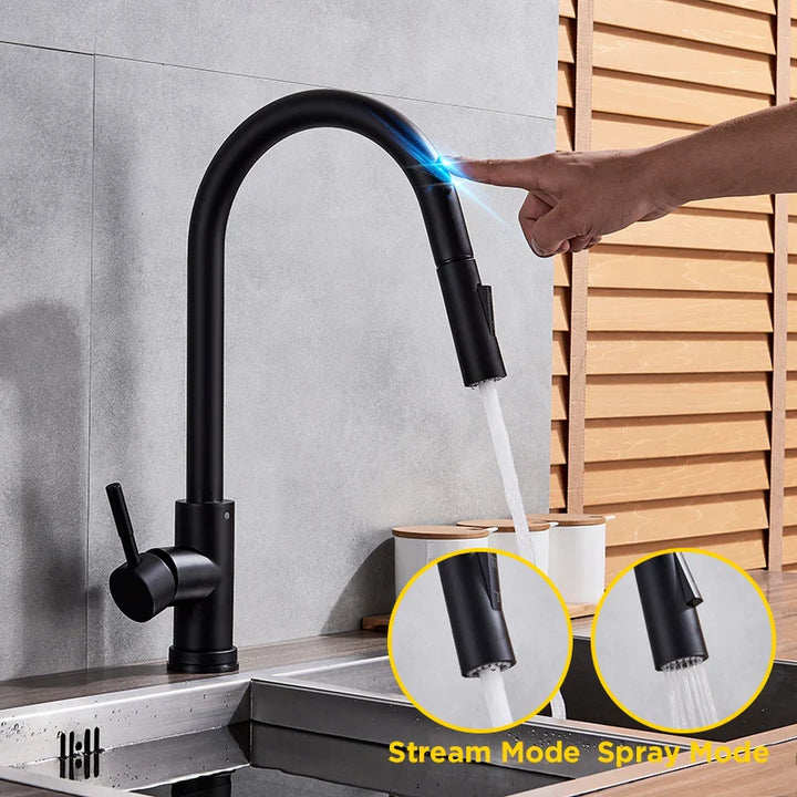 BowLift | Pull-out Kitchen Faucet with Touch Control and Sensor Function
