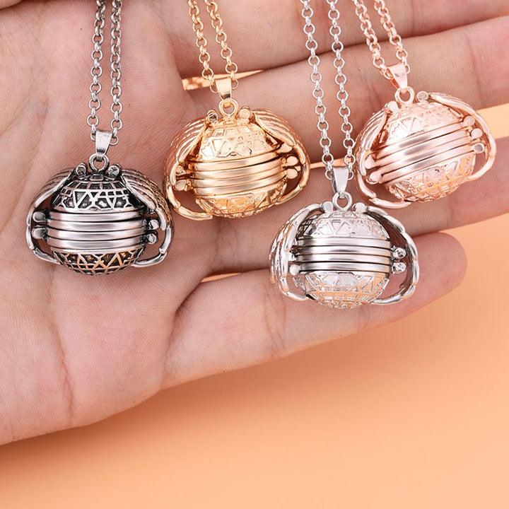 BowLift | Antique Angel Wings Photo Necklace