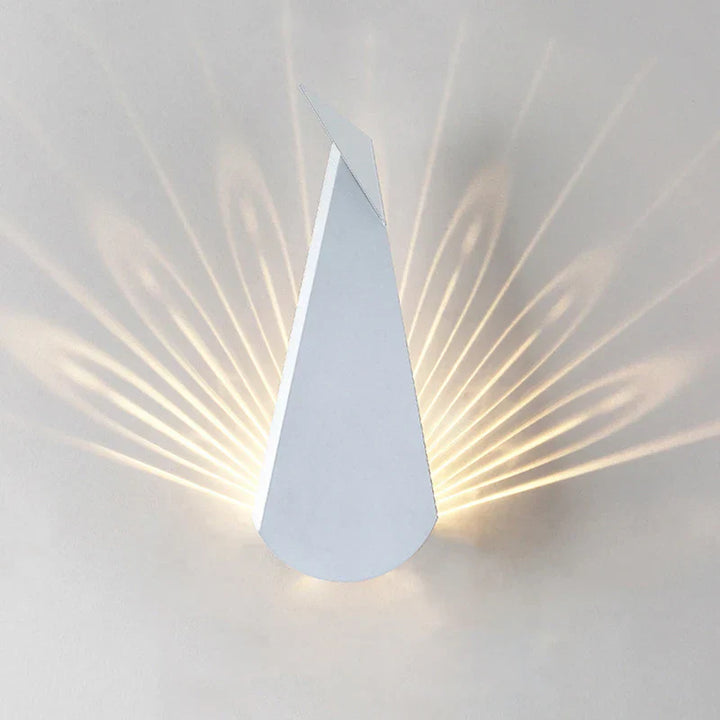 ElegantLuxe - Modern LED Wall Lamp Peacock Feather Bowlift
