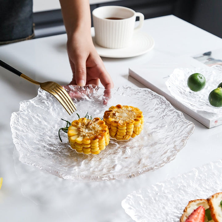 BowLift | Nordic Frozen Style Glass Plates