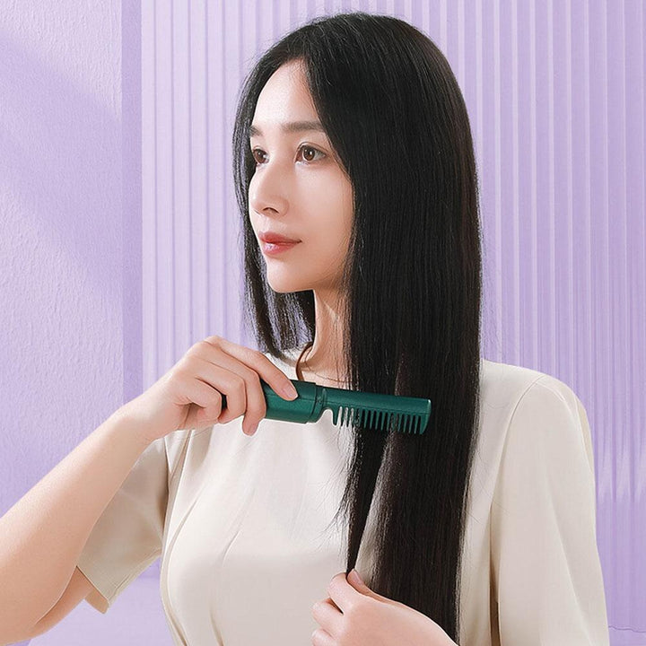 BowLift | StyleFusion️ 2 in 1 Electric Comb / Curling Iron and Straightener