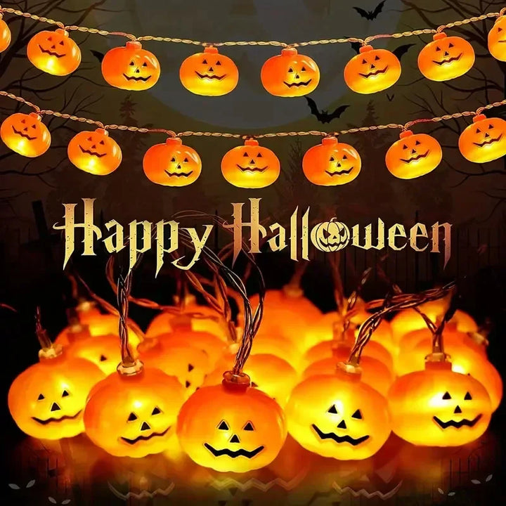 BowLift | Halloween Pumpkin String Lights | LED Decoration for Indoor/Outdoor