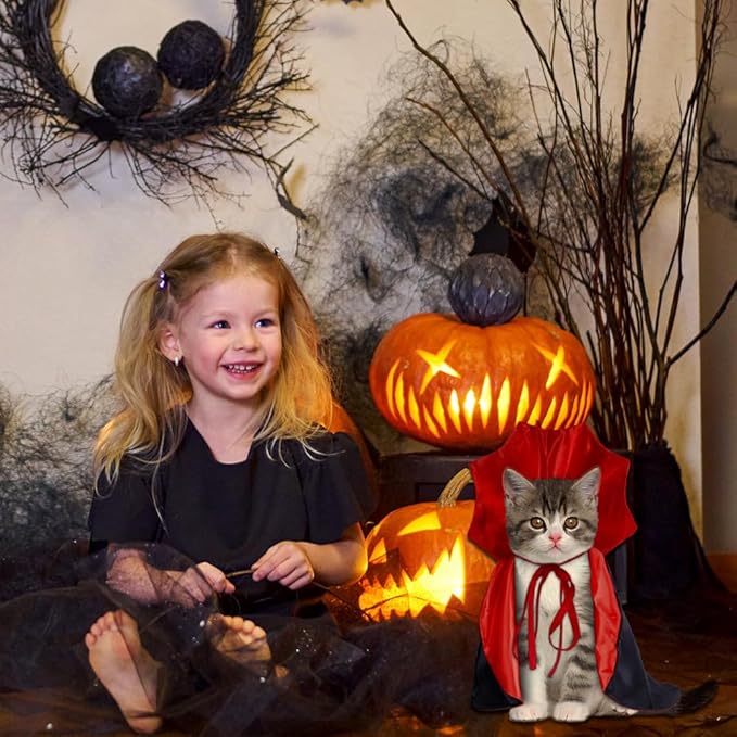 BowLift | Halloween Vampire Cape Pets Costume