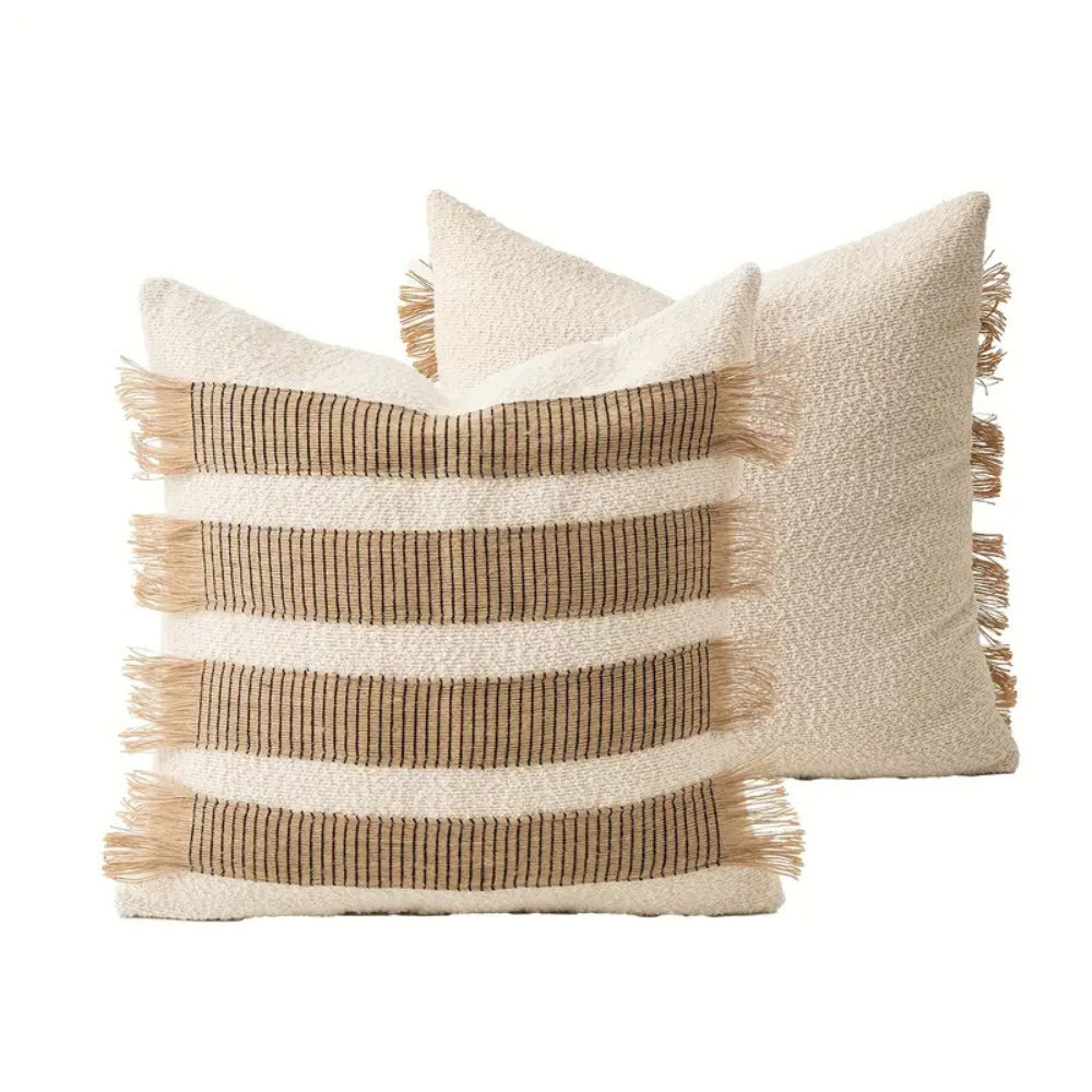BowLift | Handwoven Bohemian Stripe Cushion Cover