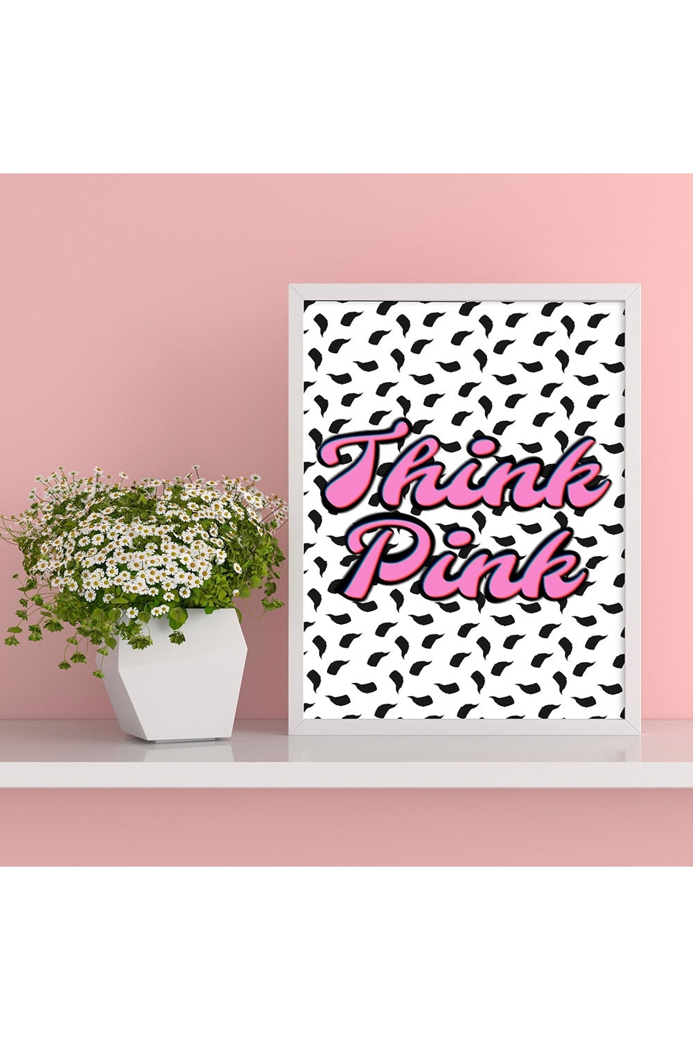 Pink Abstract Canvas Poster | Bowlift