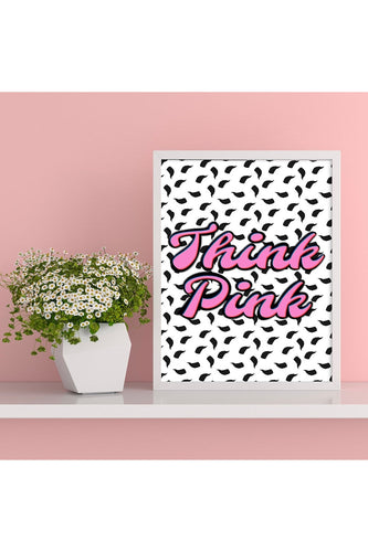 Pink Abstract Canvas Poster | Bowlift