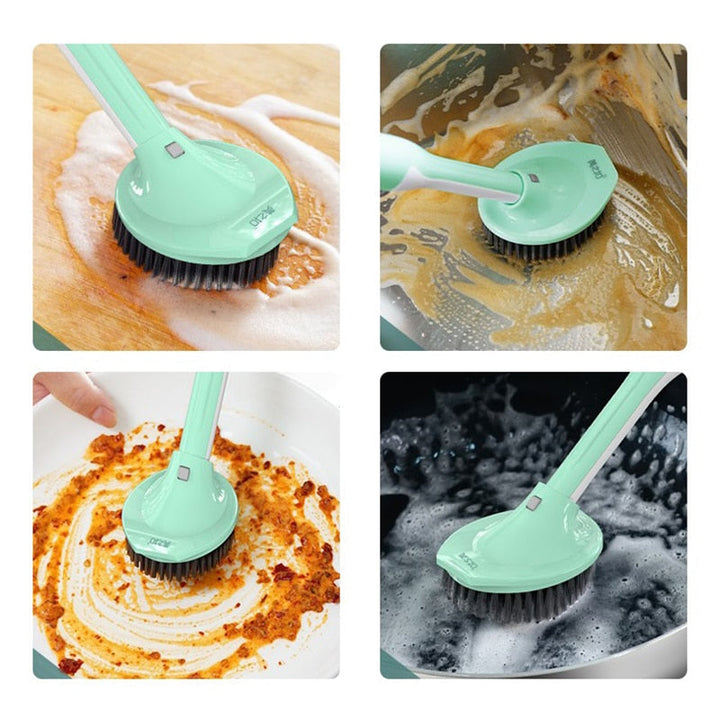 BowLift | Soap Saver Long Handle Easy Dishwashing Brush