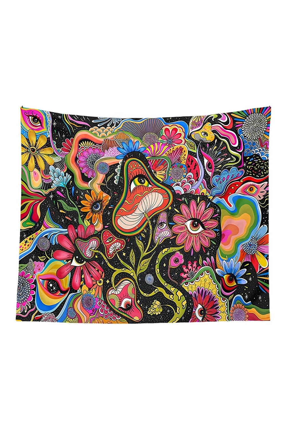 Mushrooms Psychedelic Tapestry | Bowlift