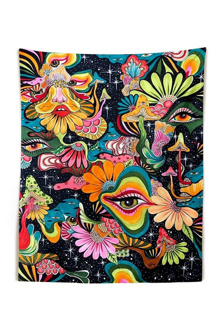 in Wonderland Psychedelic Tapestry | Bowlift