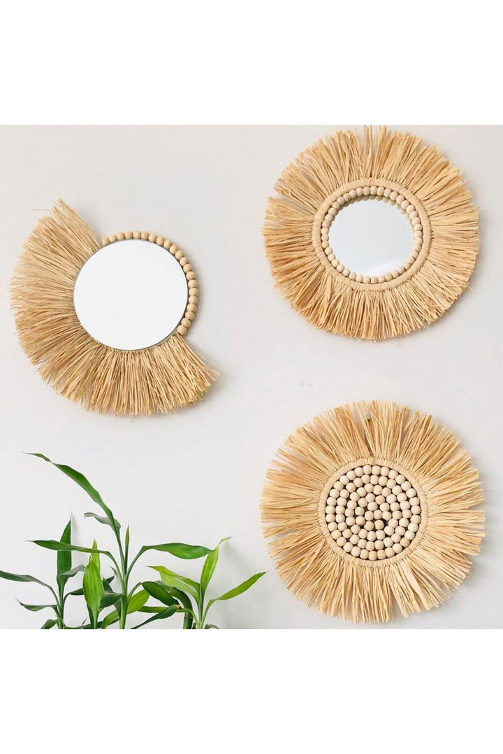 Straw Hat Style Mirror | Bowlift