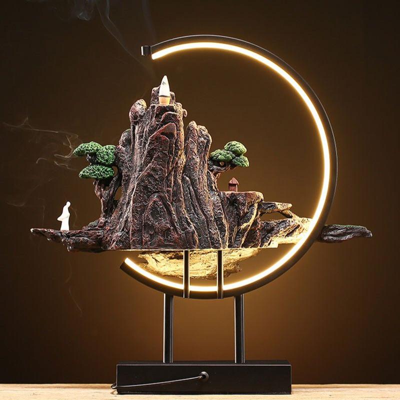 BowLift | Incense lamp with Misty Mountain Landscape