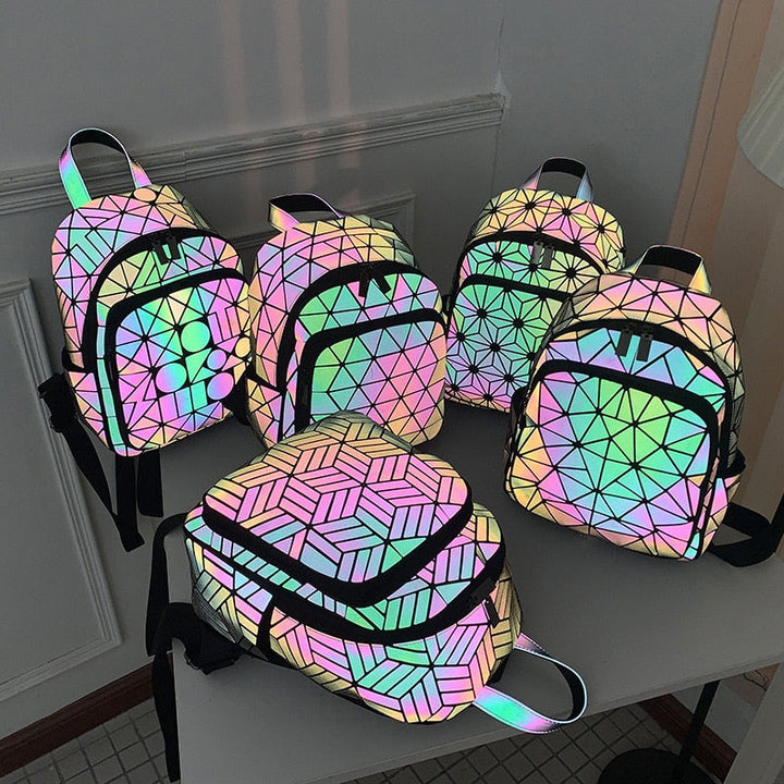 BowLift | Rainbow Rise Luminous Holographic Backpack