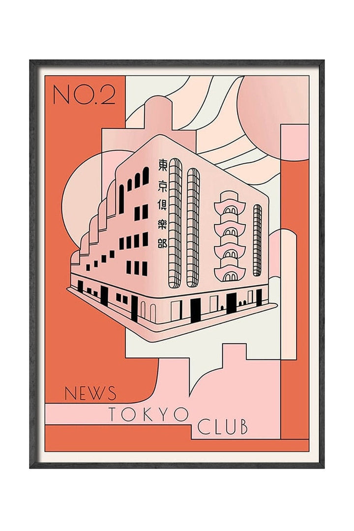 Tokyo Club Canvas Poster | Bowlift