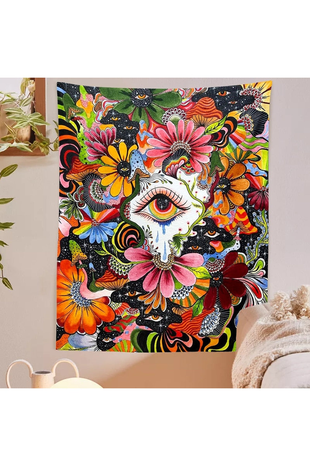 in Wonderland Psychedelic Tapestry | Bowlift