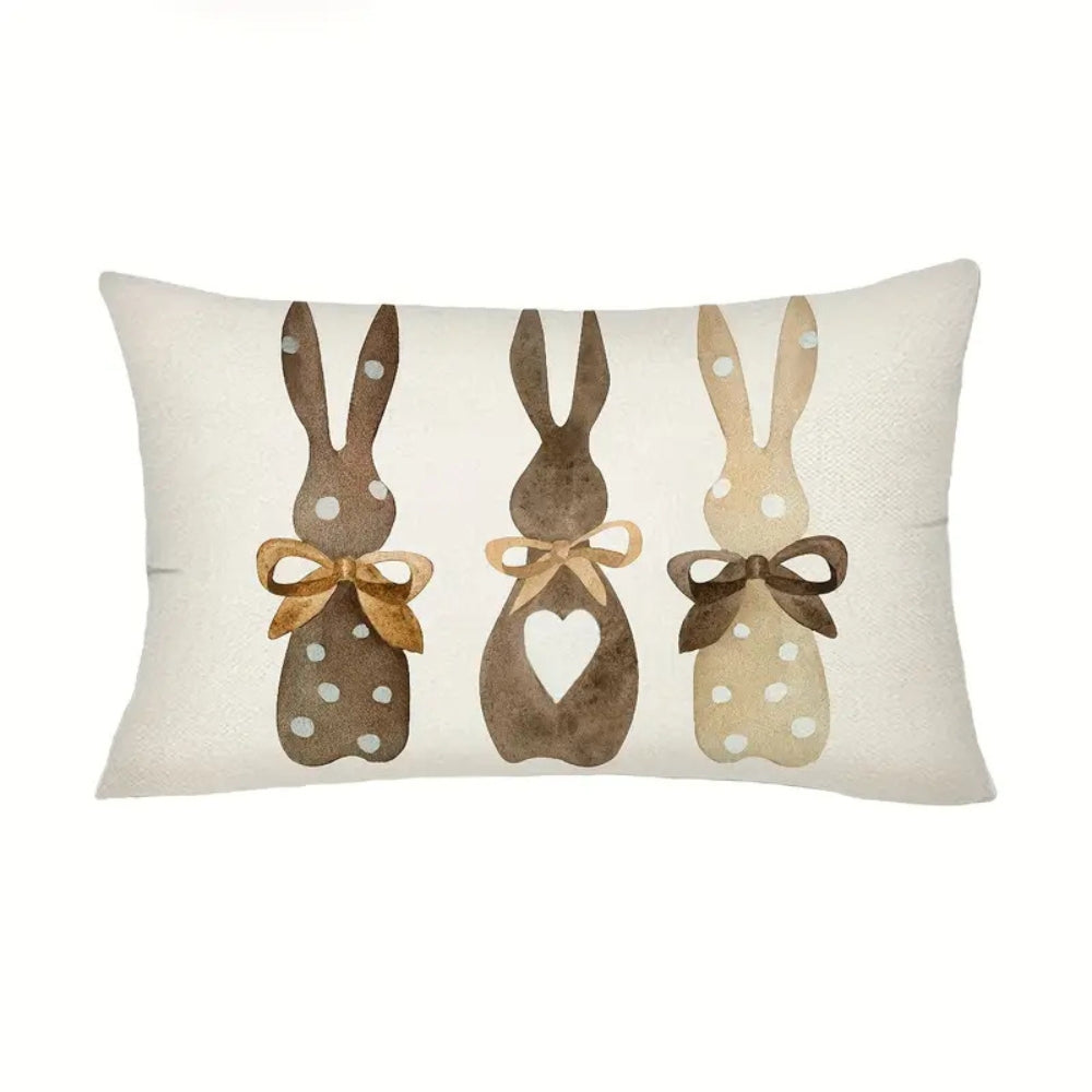 BowLift | Hemp Three Bunny Cushion Cover