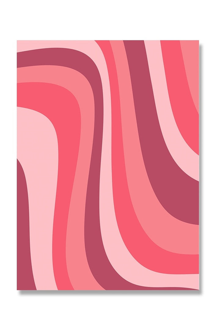 Pink Abstract Canvas Poster | Bowlift
