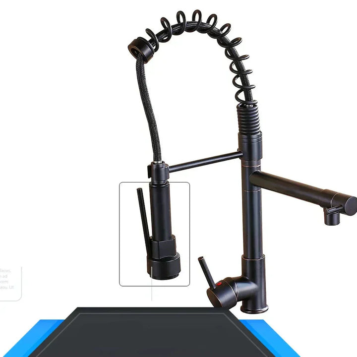 FlexiFlow – Adjustable Kitchen Faucet with Two Outlets Bowlift