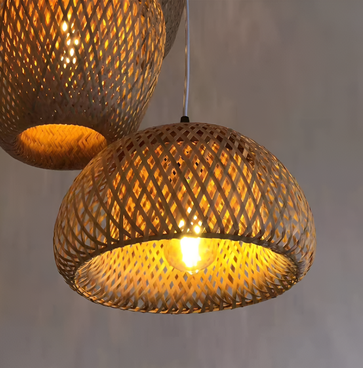 BowLift | Aesthetic Wicker Pendant Lamp