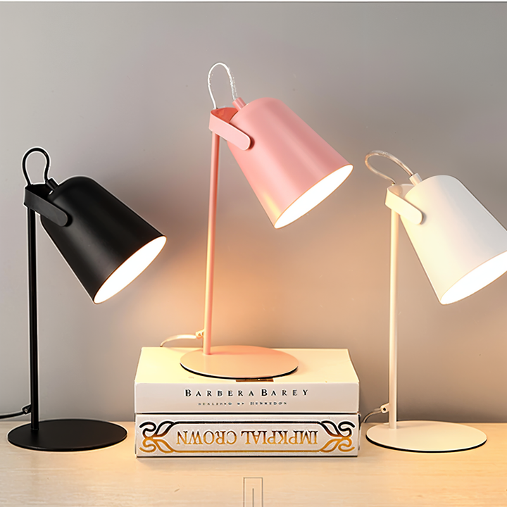 BowLift | Macaron Table Lamp - Nordic Yellow Desk Lamp - Adjustable Lamp