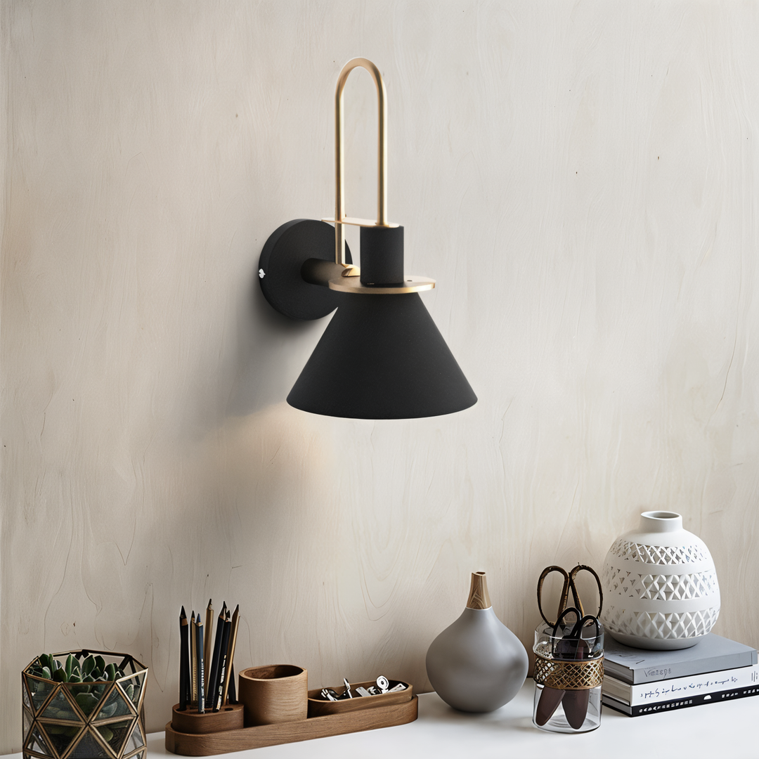 BowLift | Postmodern LED Wall Lamp with Trumpet Shaped Design
