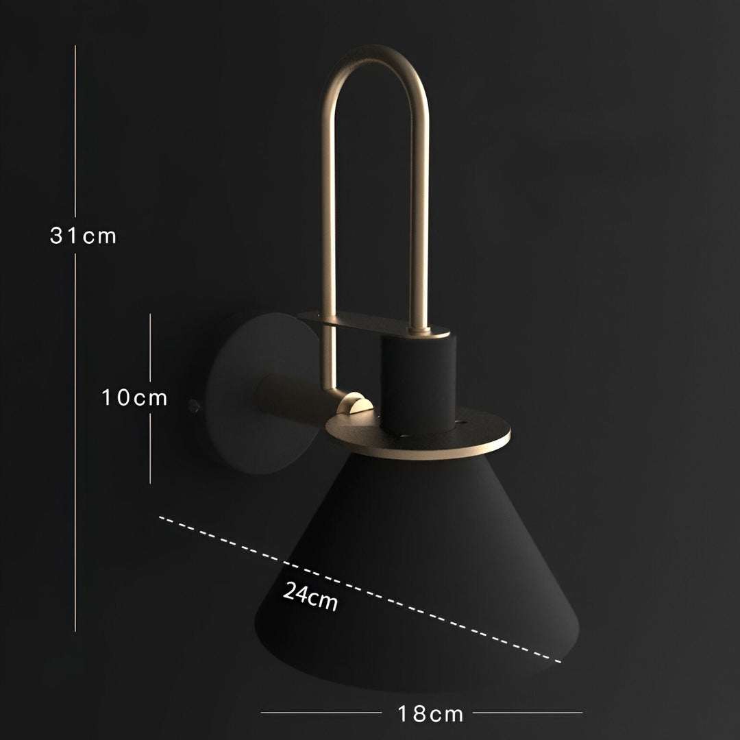 BowLift | Postmodern LED Wall Lamp with Trumpet Shaped Design