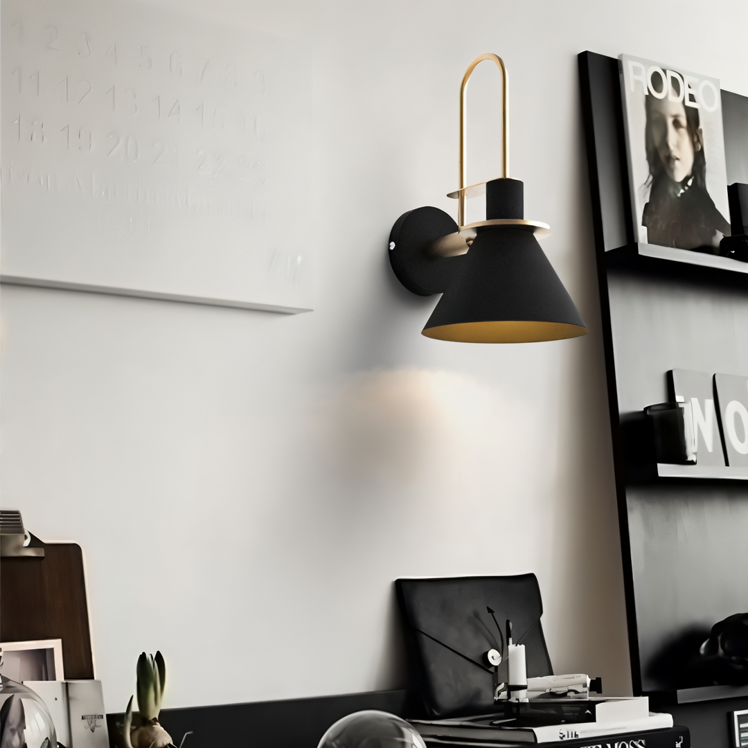 BowLift | Postmodern LED Wall Lamp with Trumpet Shaped Design