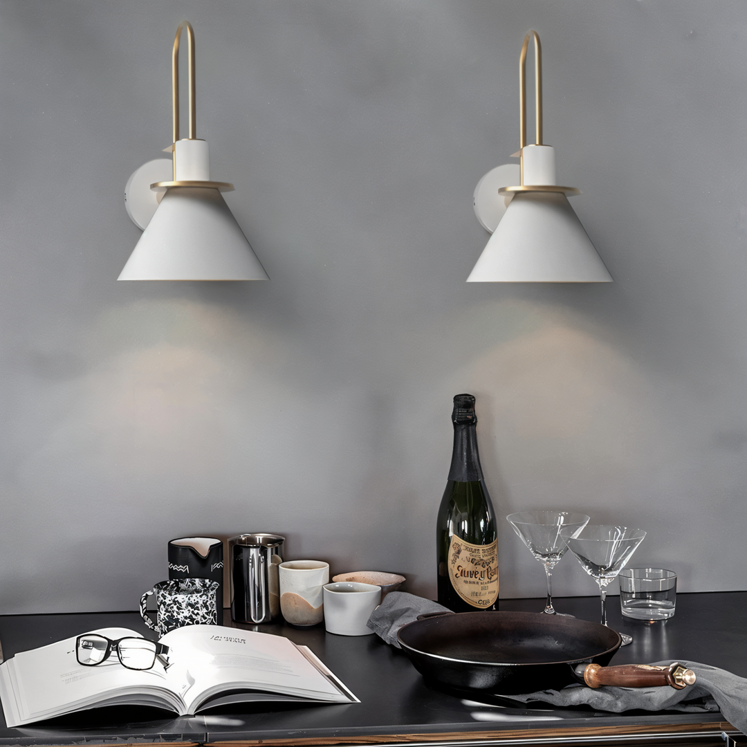 BowLift | Postmodern LED Wall Lamp with Trumpet Shaped Design