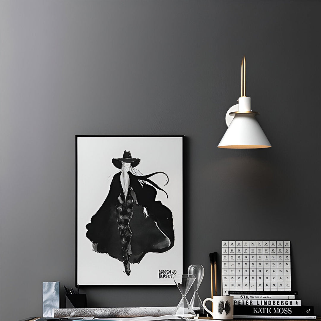 BowLift | Postmodern LED Wall Lamp with Trumpet Shaped Design