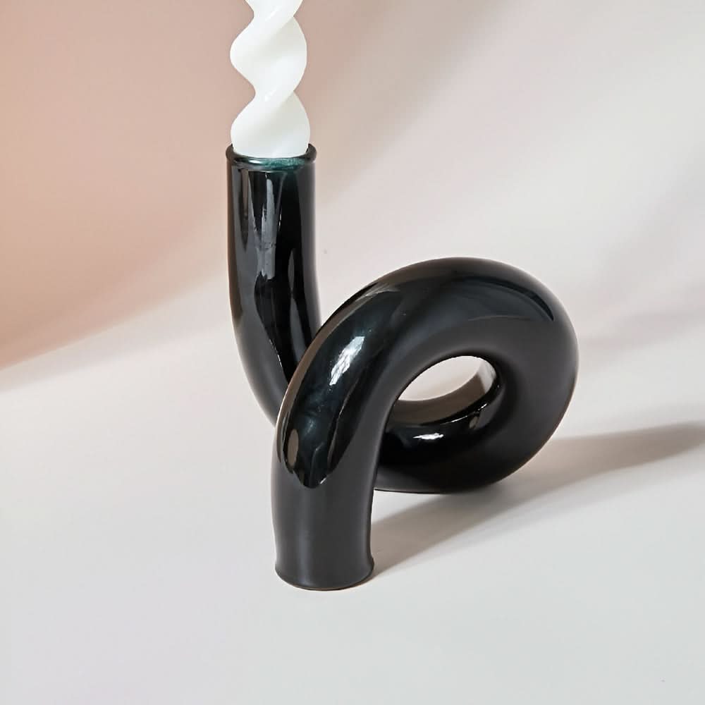 BowLift | Glass Vase with Candle Holder for Elegant Home Decoration