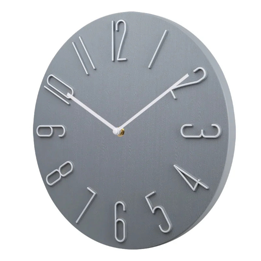 BowLift | Silencio Modern Silent Wall Clock – Minimalist Design with Quartz Movement