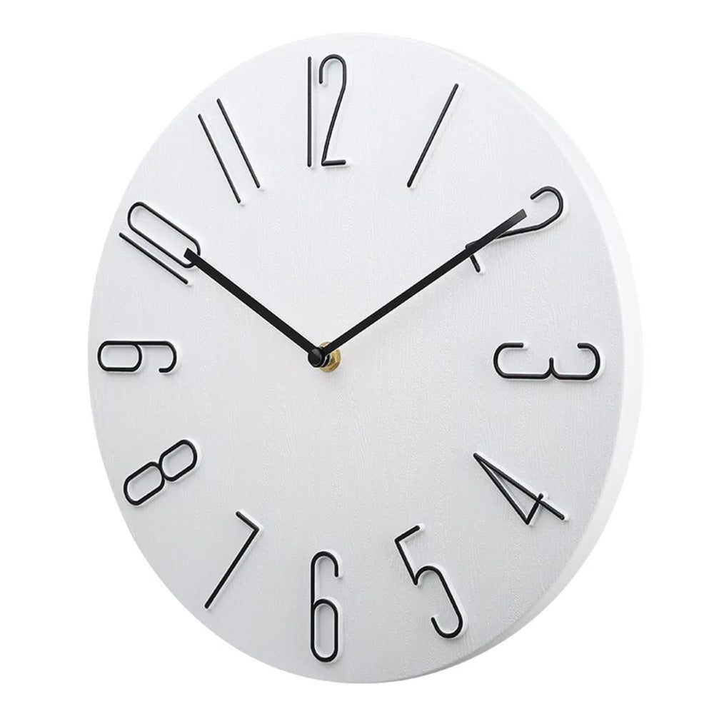 BowLift | Silencio Modern Silent Wall Clock – Minimalist Design with Quartz Movement