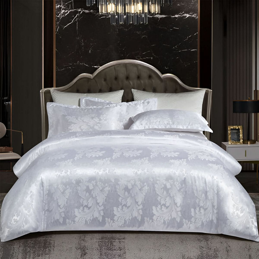 BowLift | SILKLOFT – Elegant Satin Jacquard Bed Linen Set
