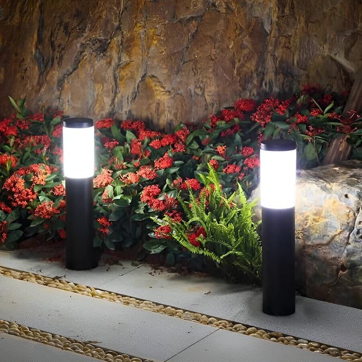BowLift | SolarShimmer - Stainless Steel Solar Post Lights Outdoor Lamp