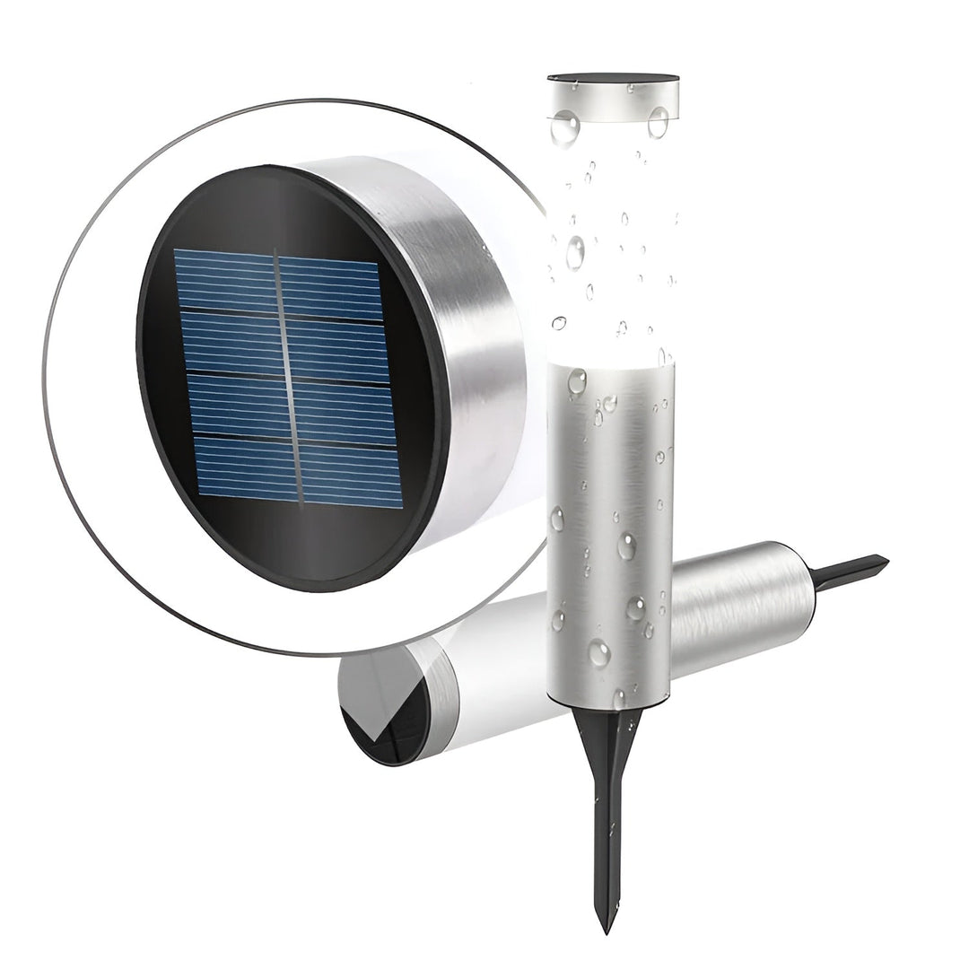 BowLift | SolarShimmer - Stainless Steel Solar Post Lights Outdoor Lamp