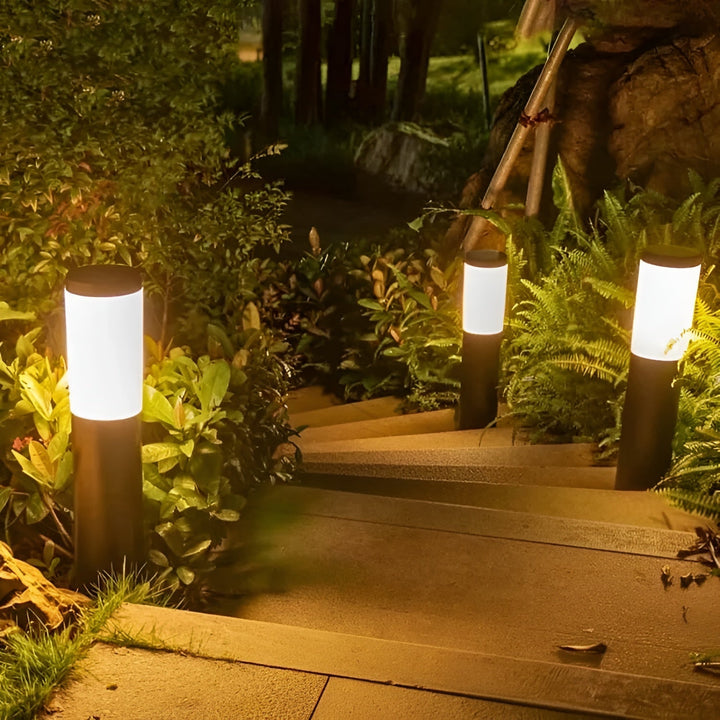 BowLift | SolarShimmer - Stainless Steel Solar Post Lights Outdoor Lamp
