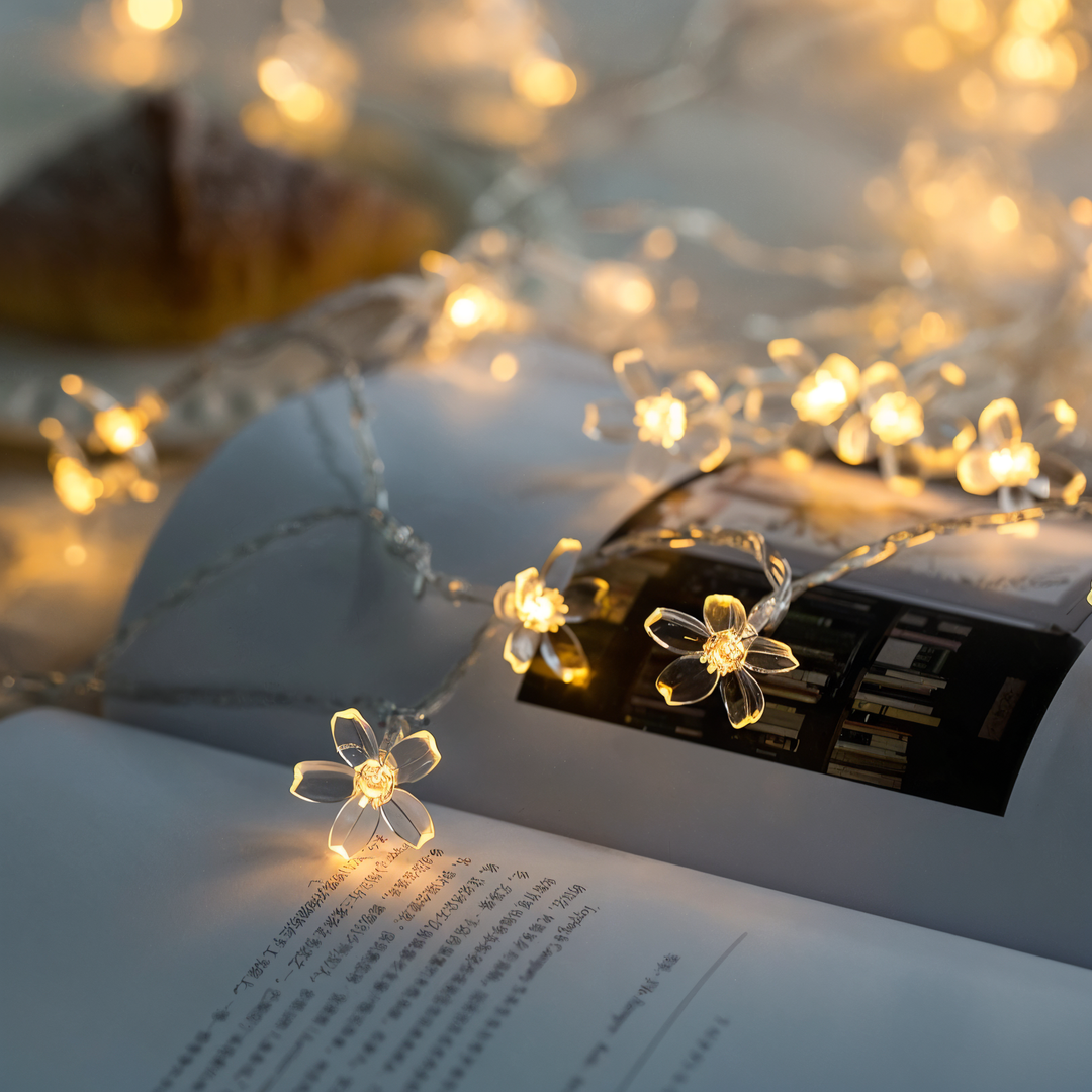 BowLift | Sparkle String Lights - Decorative Ball, Flower, Star, Snowflake LED String Lights