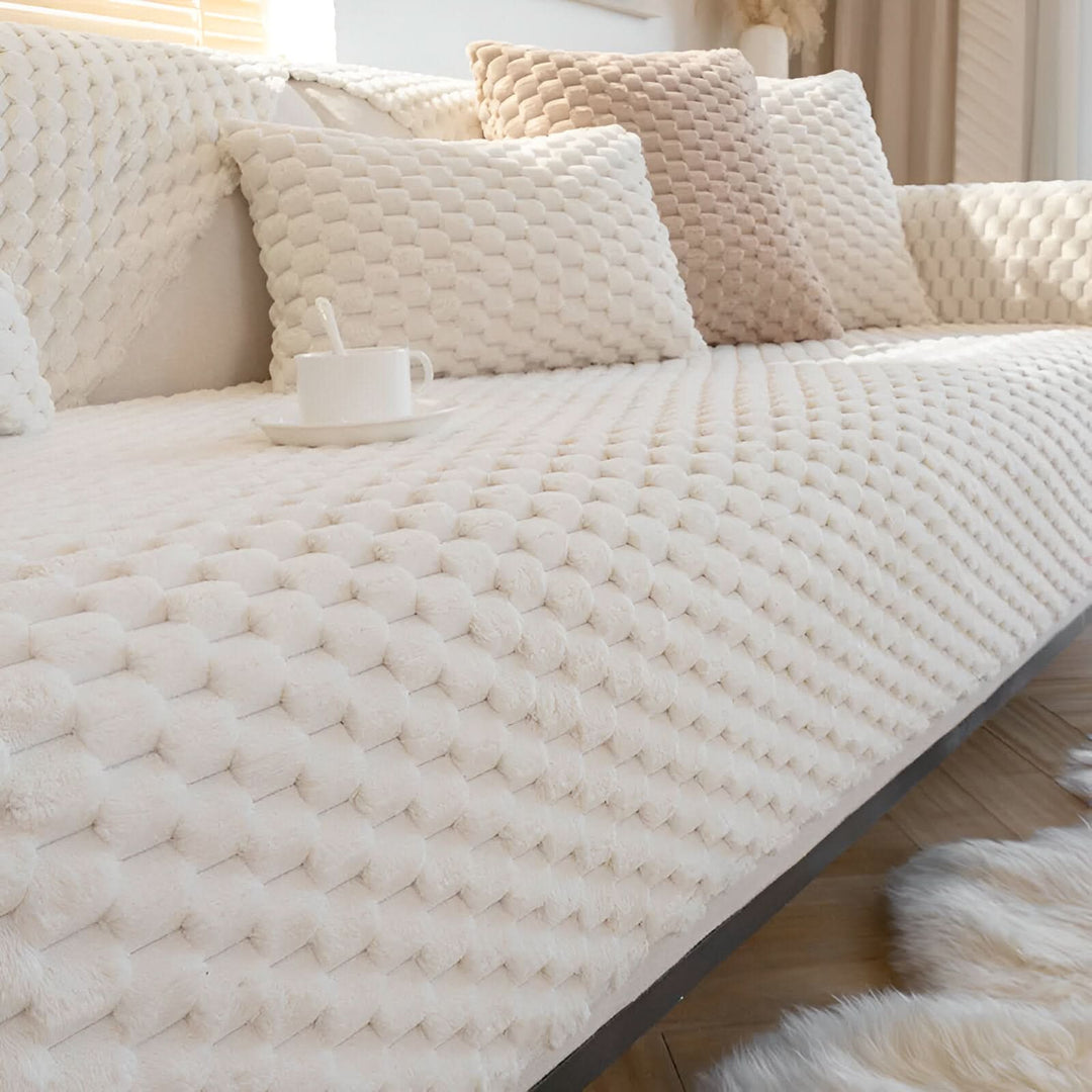 BowLift | Honeycomb Sofa Cover – Non‑Slip Stain‑Resistant Couch Protector