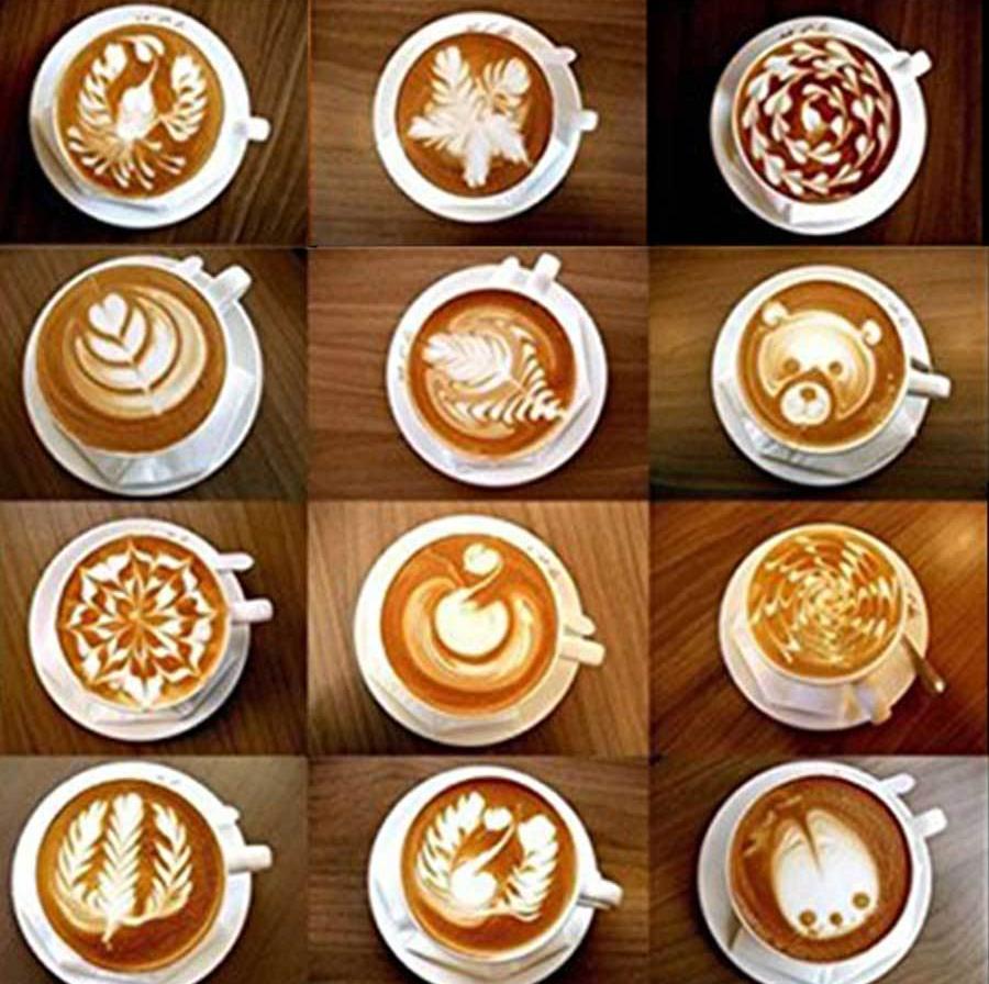 Latte Stencil Kit - 16 Piece Set | Bowlift