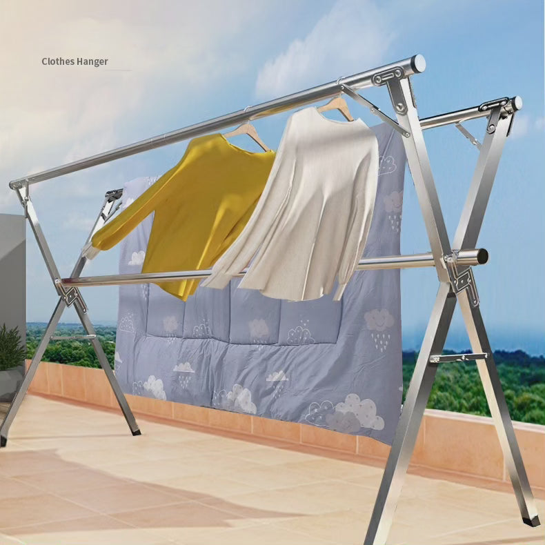 BowLift | Stainless Steel Foldable Indoor/Balcony Clothes Rack Shelf