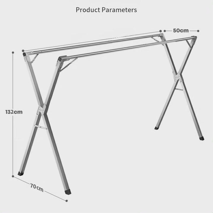 BowLift | Stainless Steel Foldable Indoor/Balcony Clothes Rack Shelf